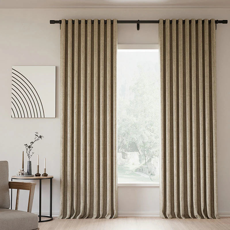 Zoe Linen Curtain Grommet