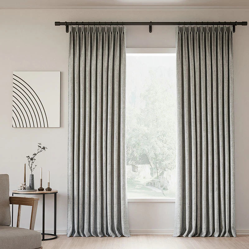 Zoe Linen Curtain Pleated