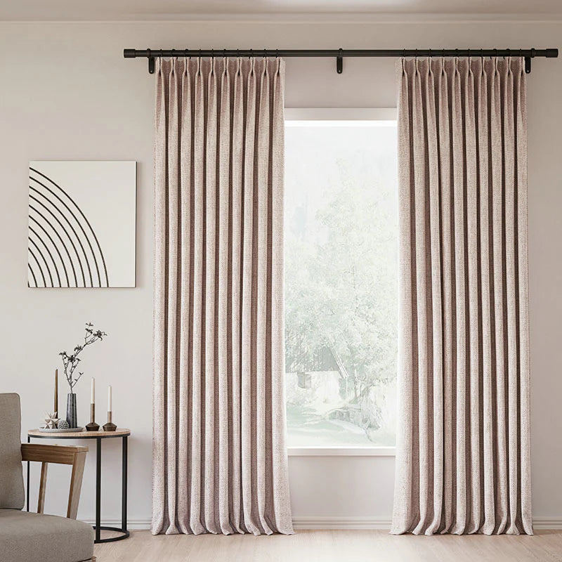 Zoe Linen Curtain Pleated