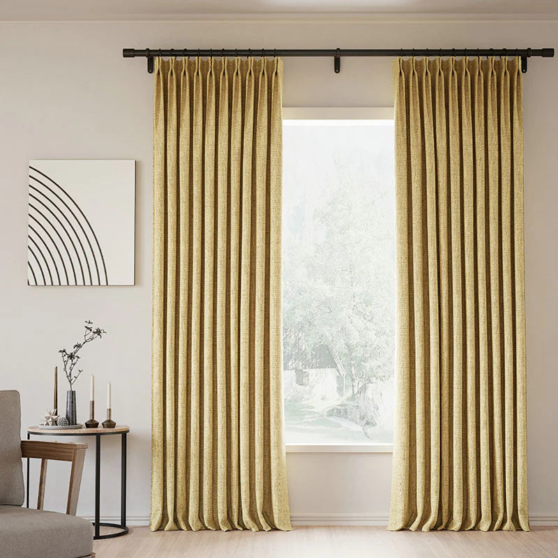 Zoe Linen Curtain Pleated
