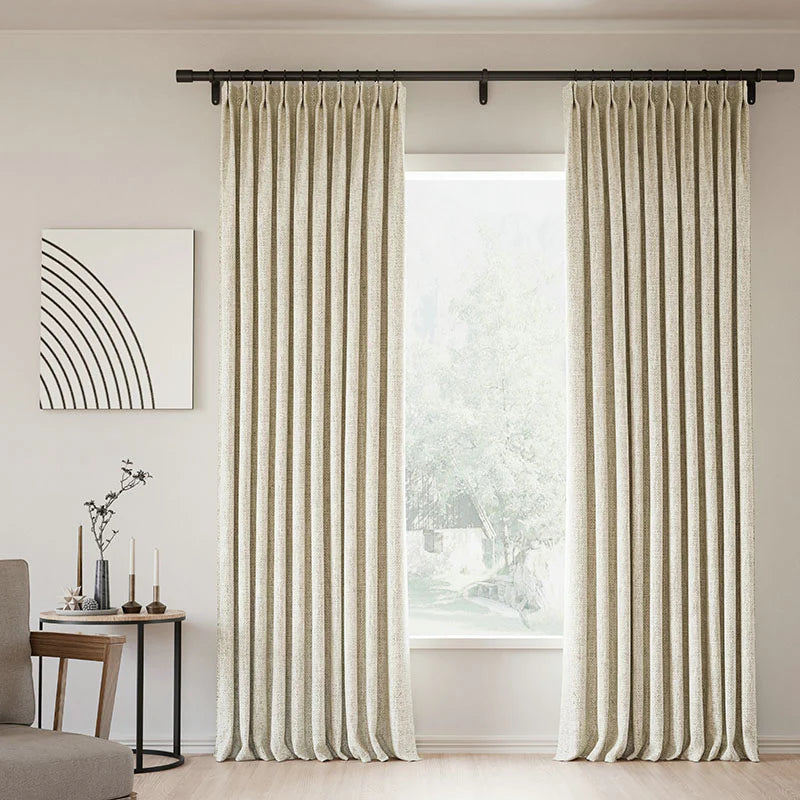 Zoe Linen Curtain Pleated
