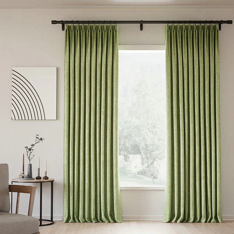 Zoe Linen Curtain Pleated