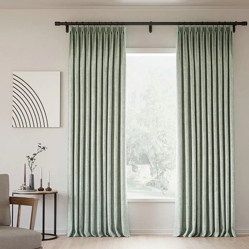 Zoe Linen Curtain Pleated