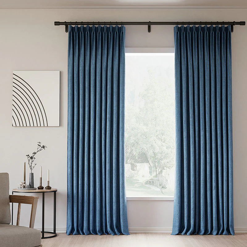 Zoe Linen Curtain Pleated