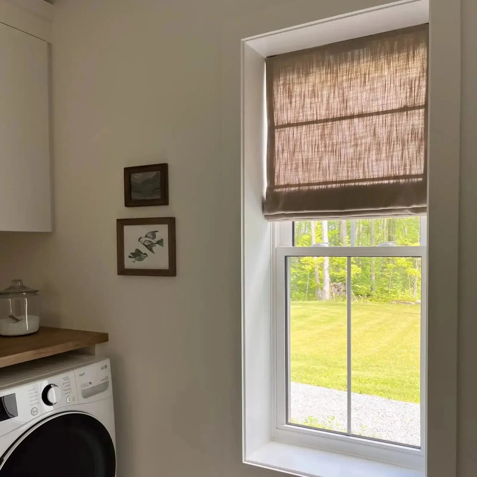 Zoe Linen Roman Shade Cordless