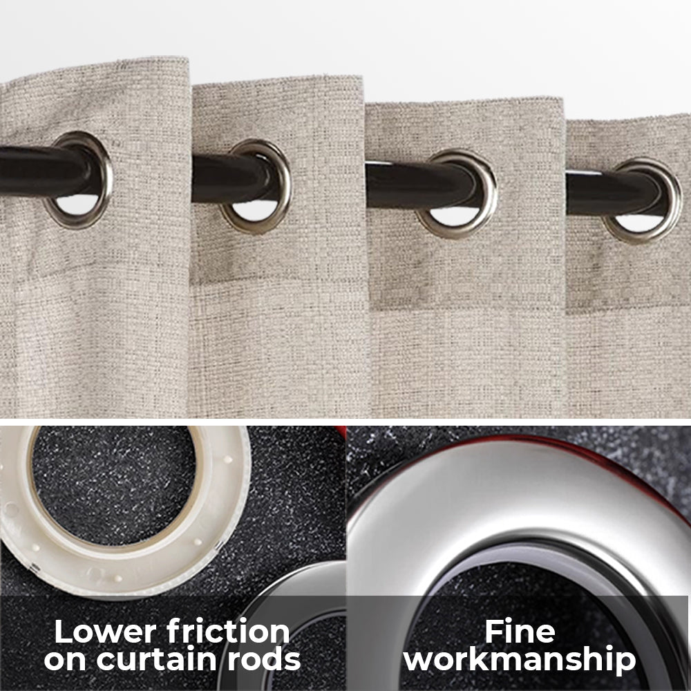 Zoe Linen Curtain Grommet