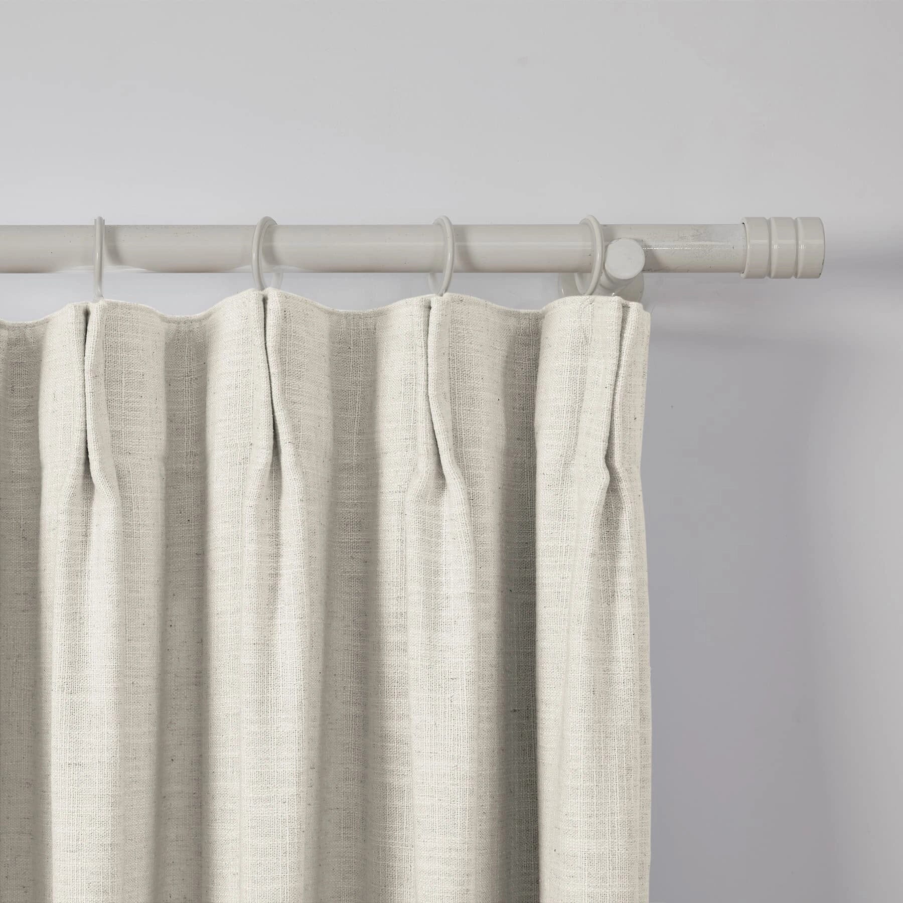 Zoe Linen Curtain Pleated