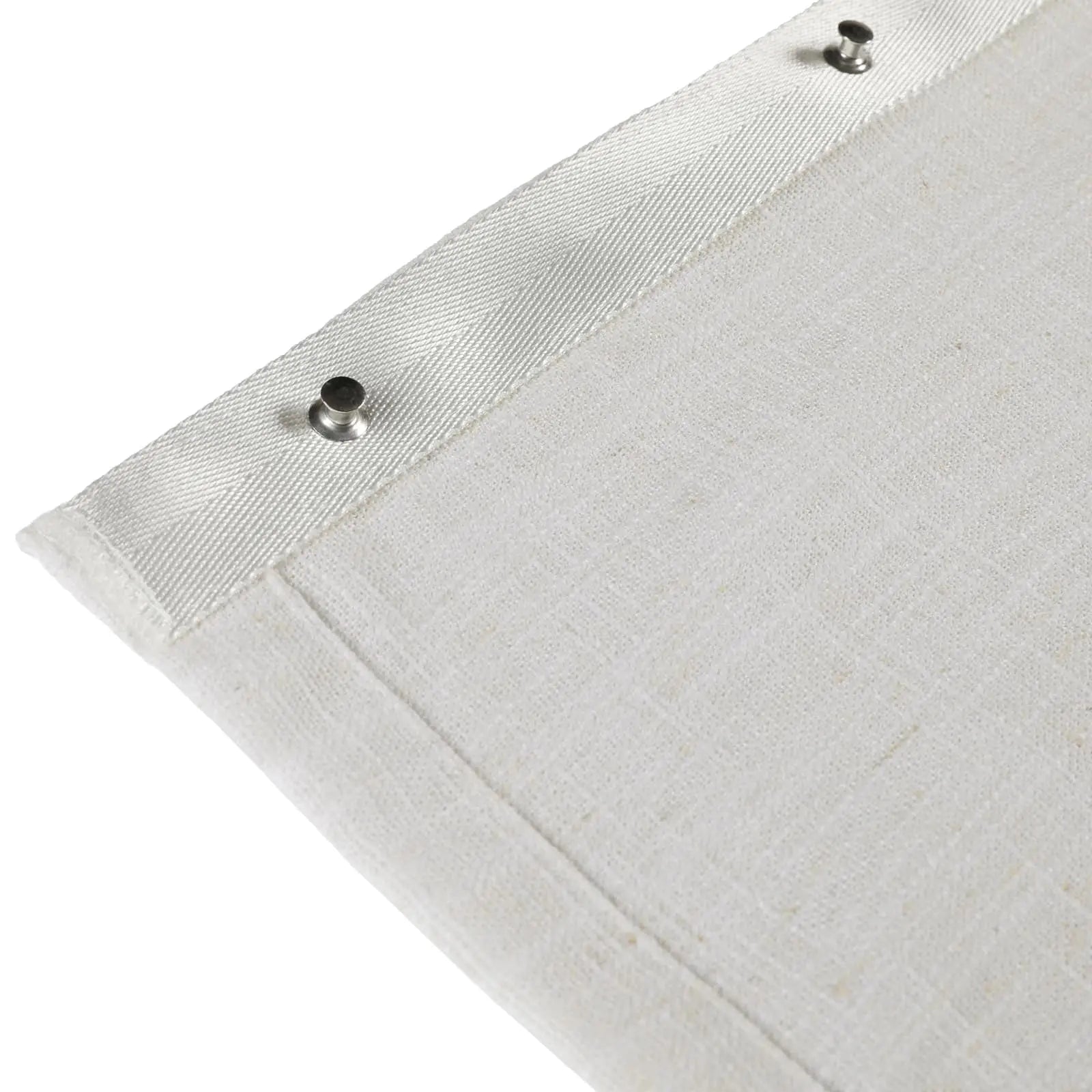 Zoe Linen Ripple Fold Drapery with Track Kit