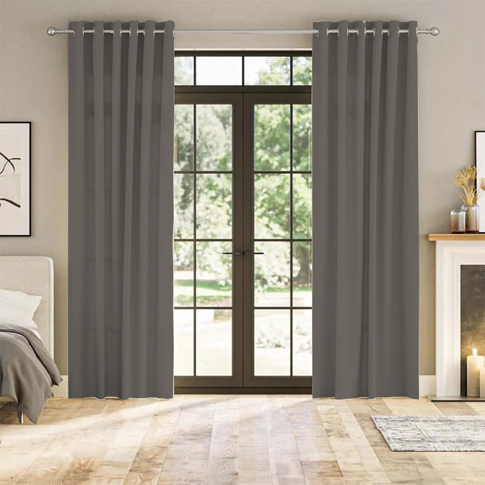 Luna Velvet Minimalist Curtain Grommet