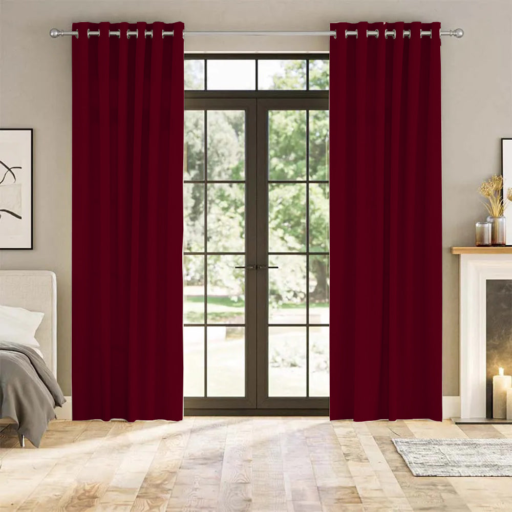 Luna Velvet Minimalist Curtain Grommet