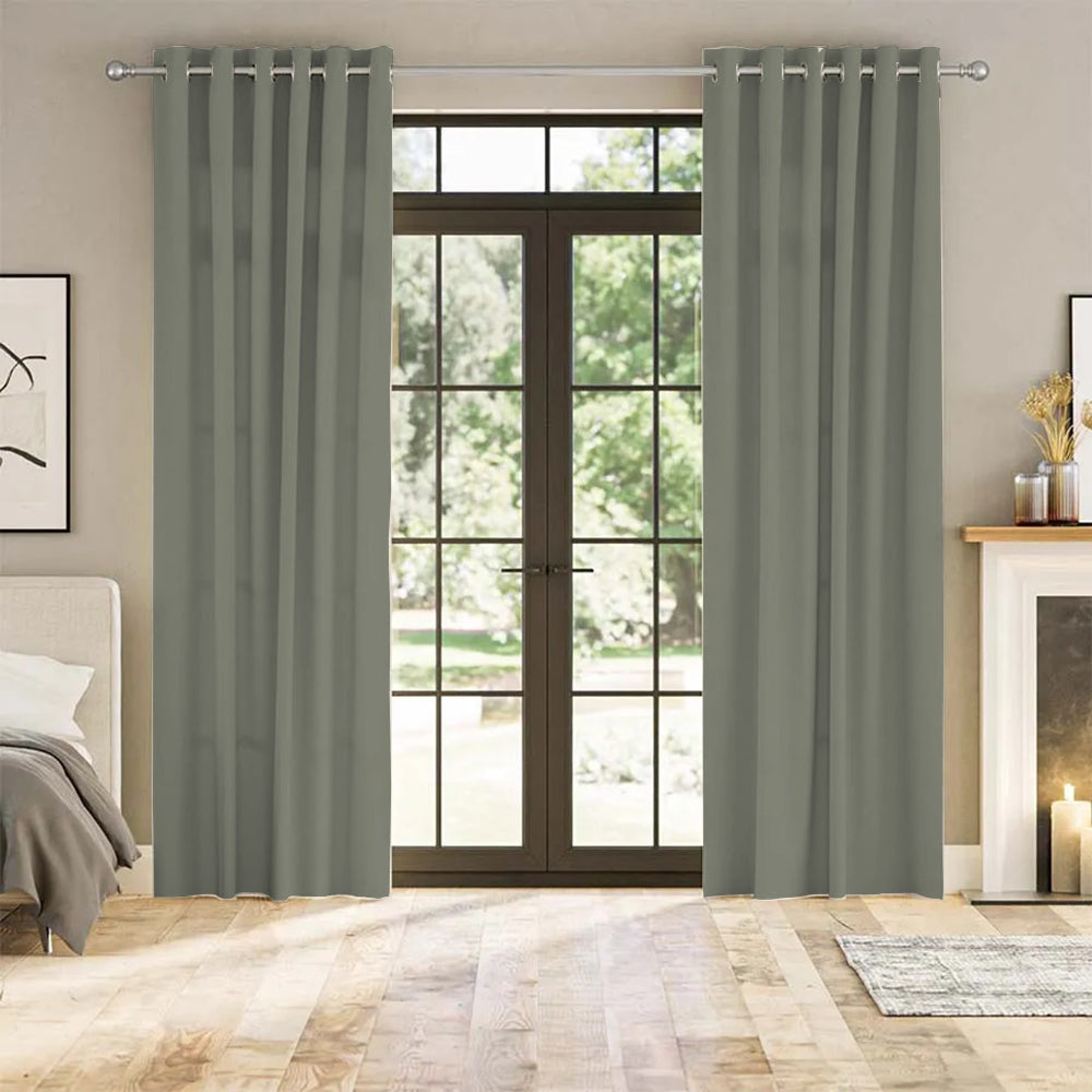 Luna Velvet Minimalist Curtain Grommet