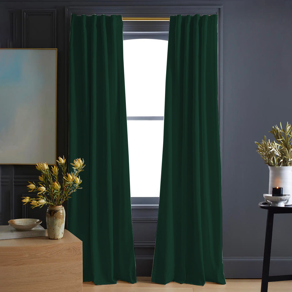 Luna Velvet Minimalist Curtain Soft Top