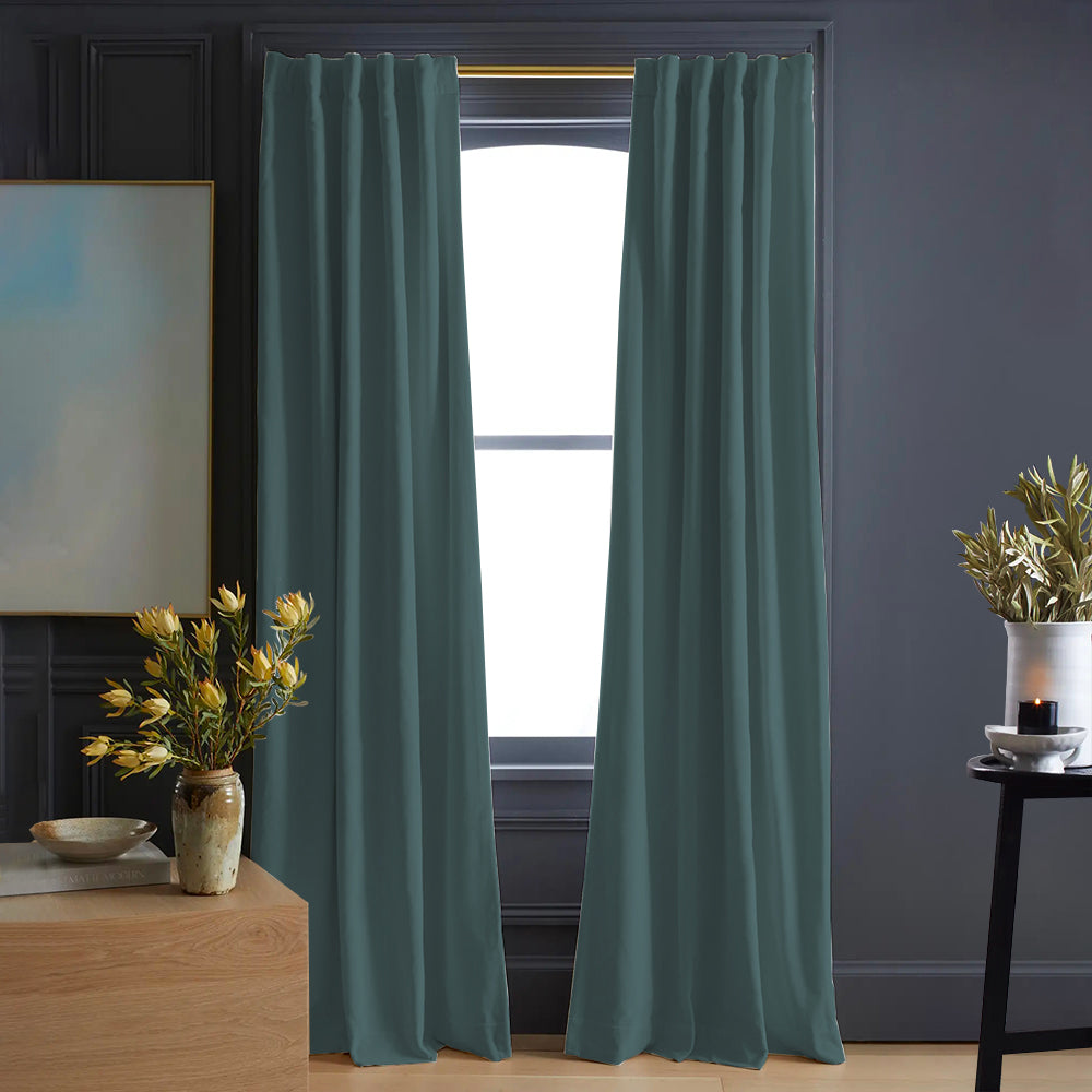 Luna Velvet Minimalist Curtain Soft Top