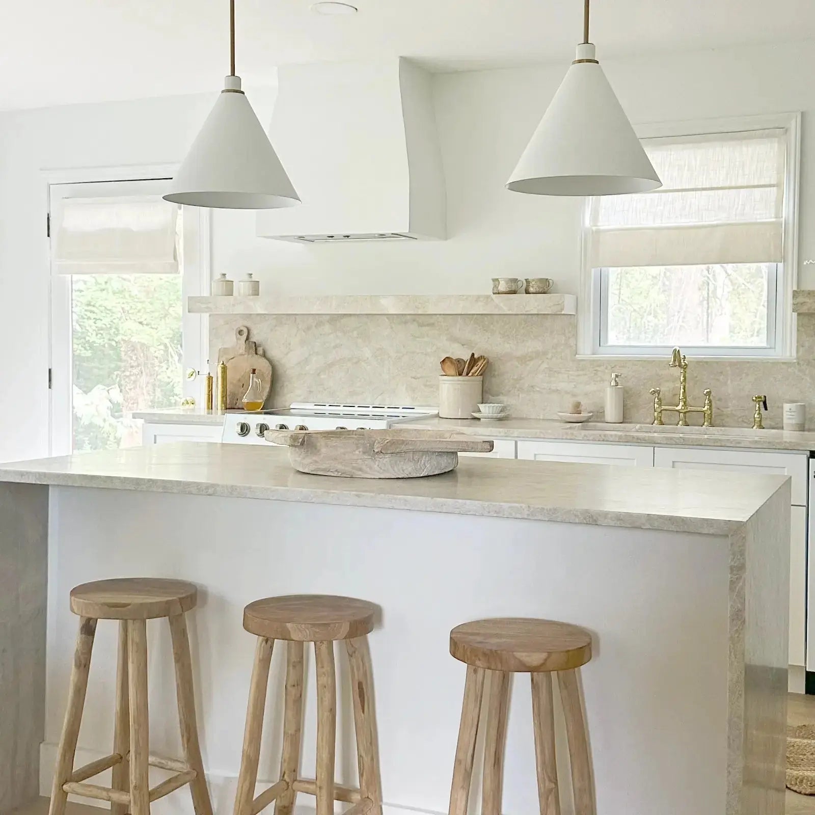 Zoe Linen Roman Shade Cordless