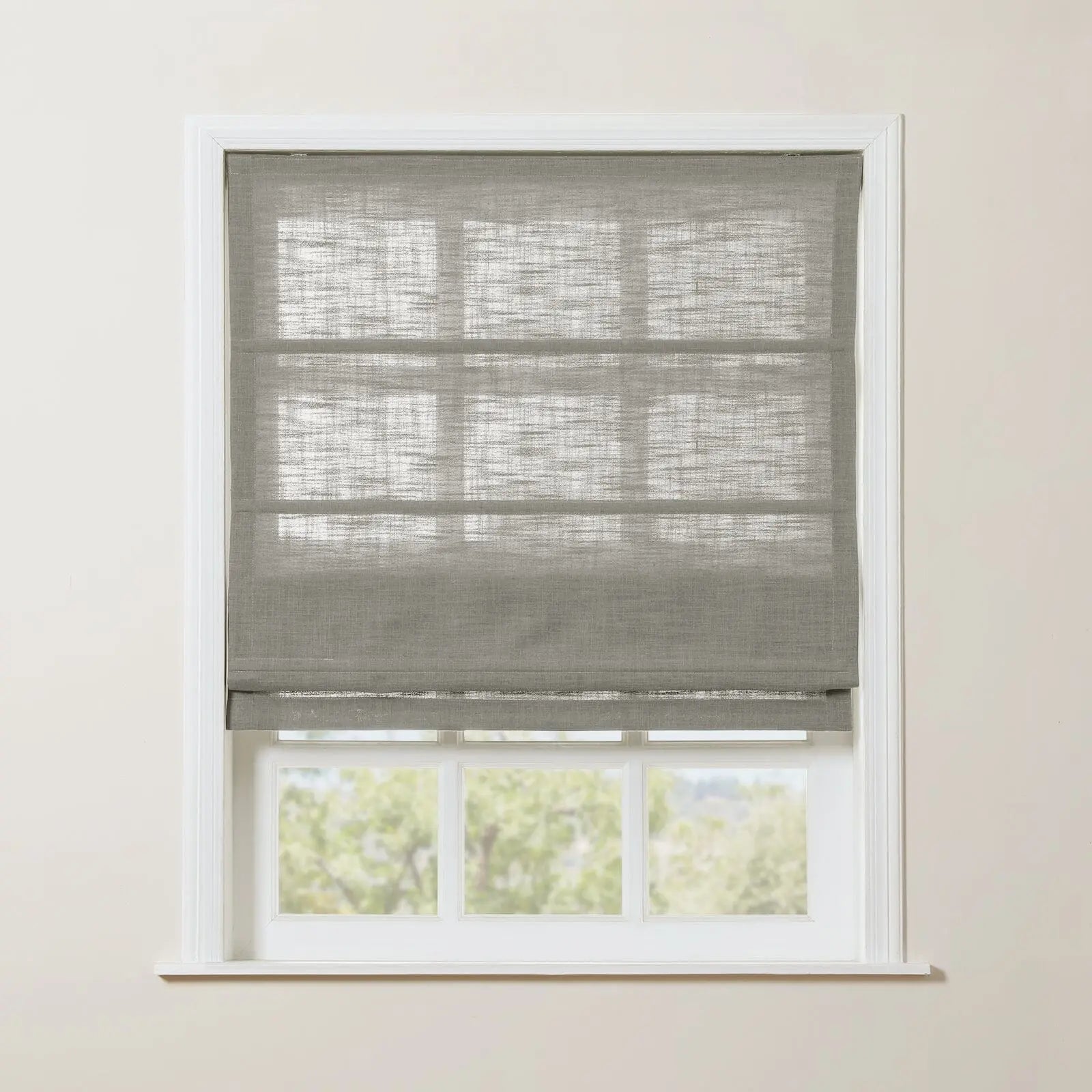 Zoe Linen Roman Shade Cordless