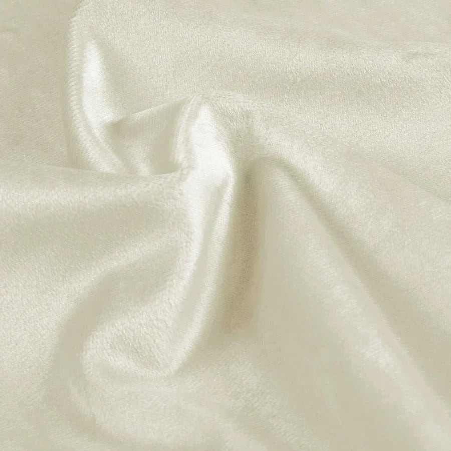 Luna Velvet Minimalist Ripple Fold Curtain with Track Kit