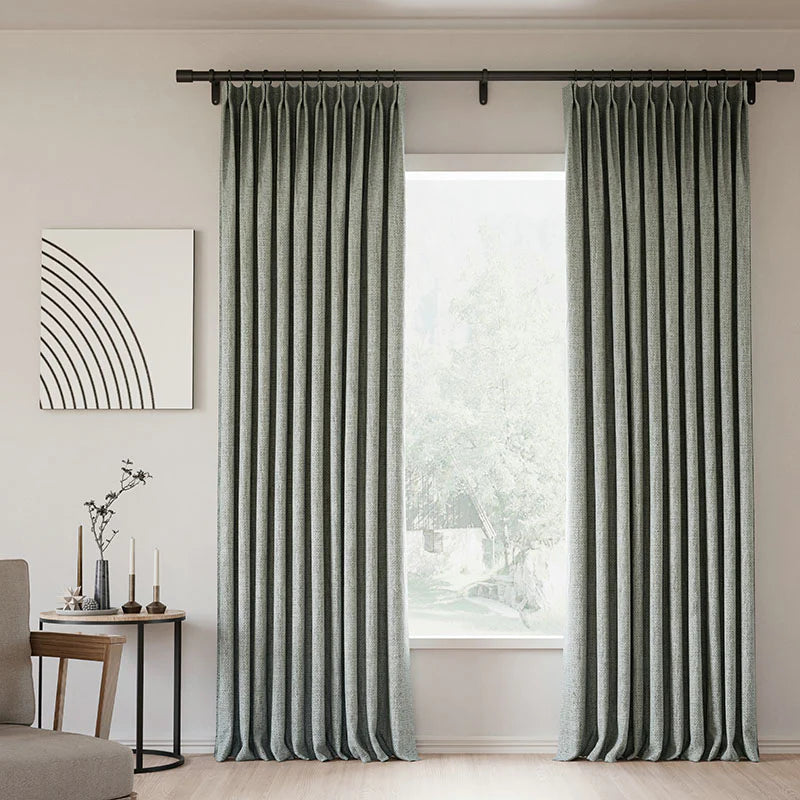 Zoe Linen Curtain Pleated