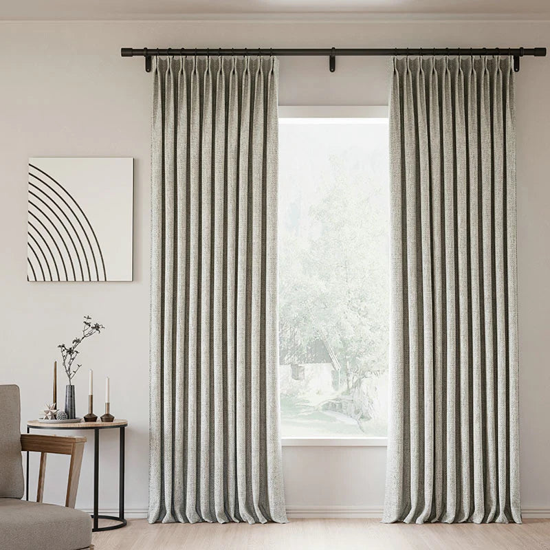 Zoe Linen Curtain Pleated