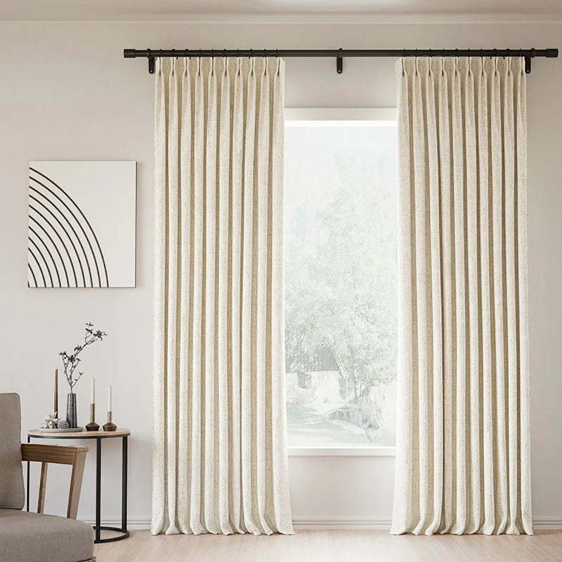 Zoe Linen Curtain Pleated