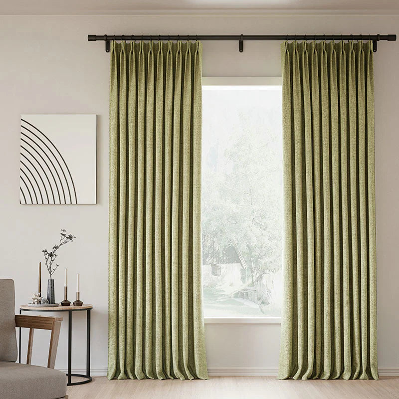 Zoe Linen Curtain Pleated