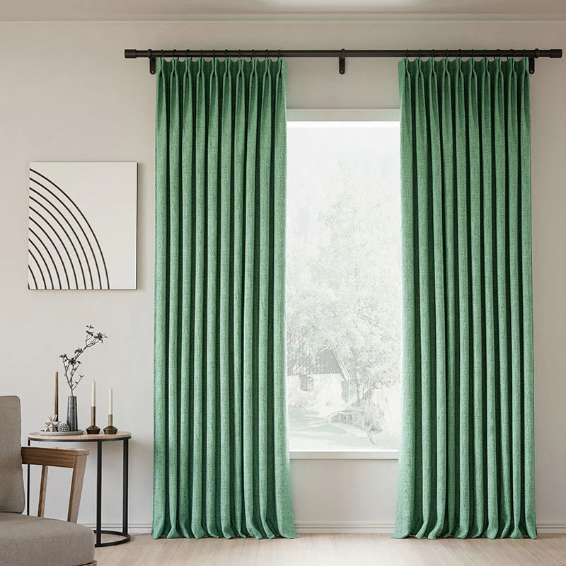 Zoe Linen Curtain Pleated