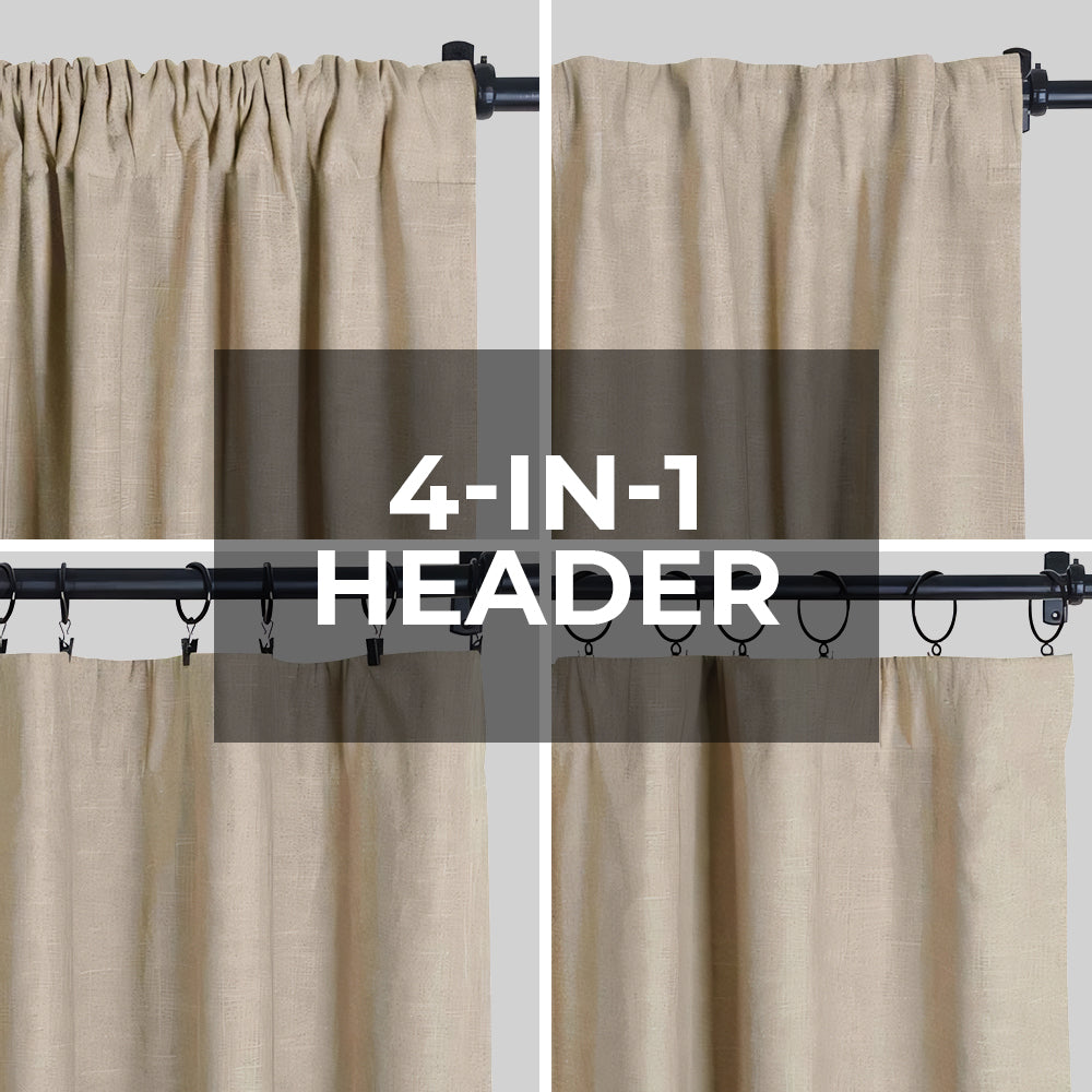 Zoe Linen Curtain Soft Top