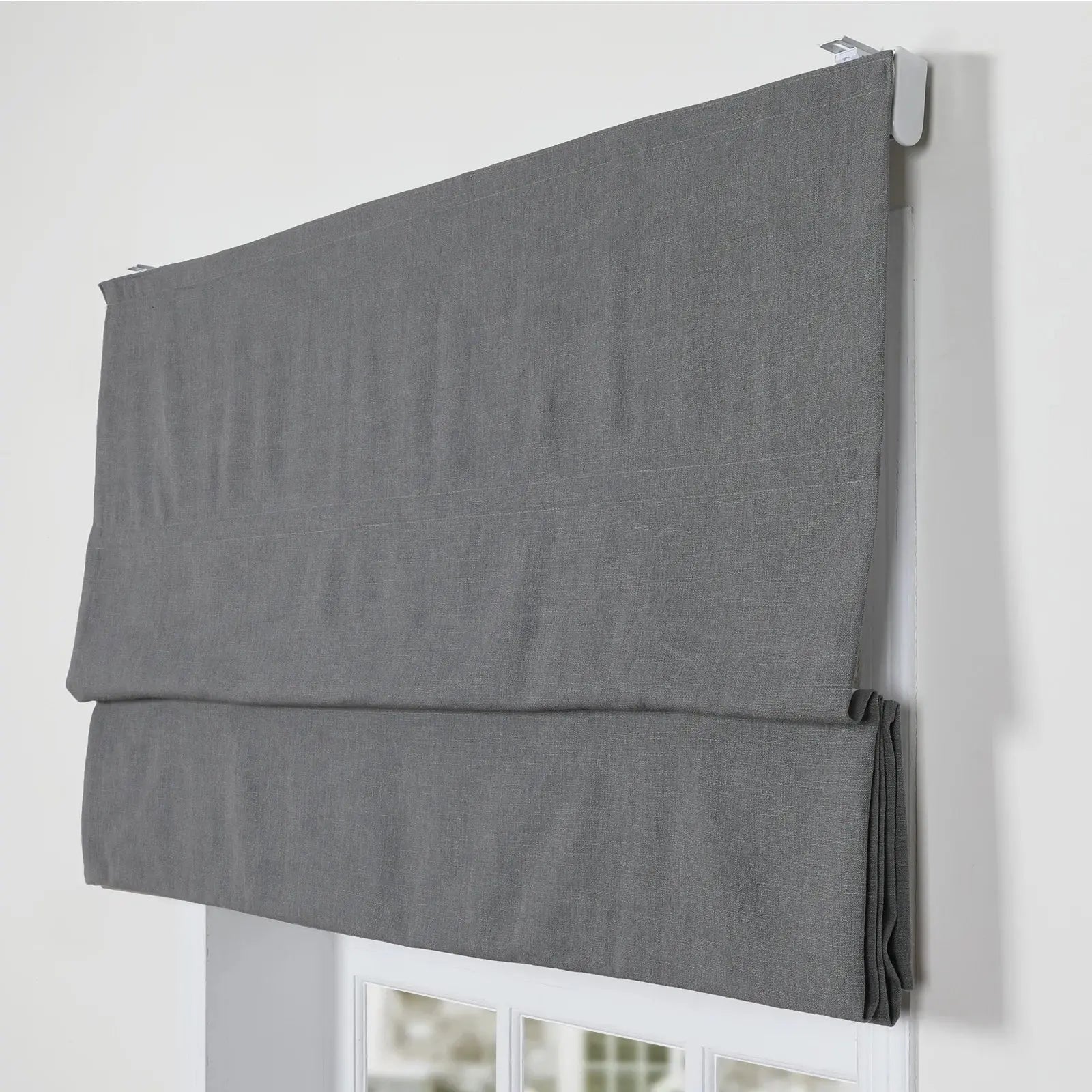 Zoe Linen Roman Shade Cordless