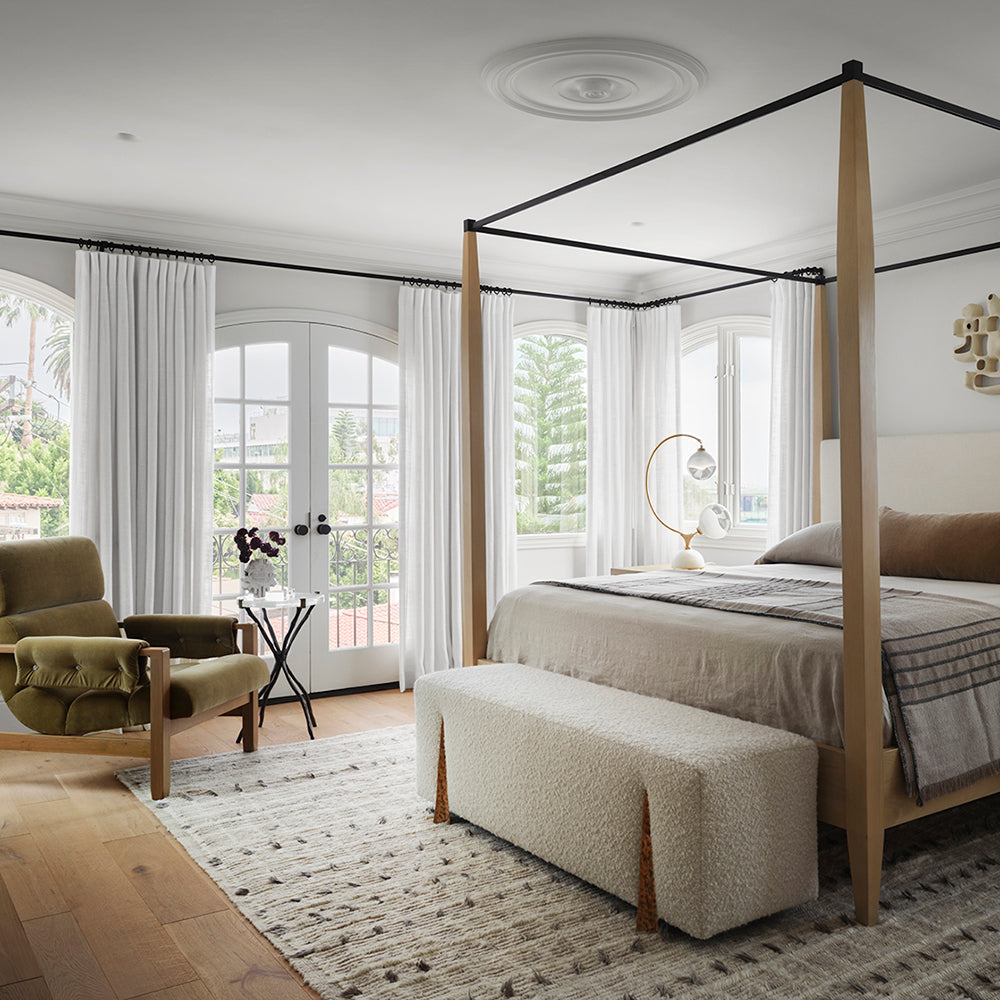 Luna Velvet Minimalist Curtain Pleated