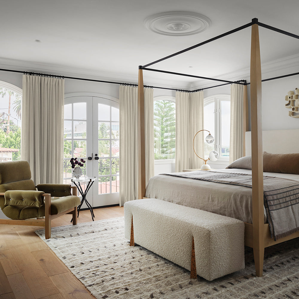 Luna Velvet Minimalist Curtain Pleated