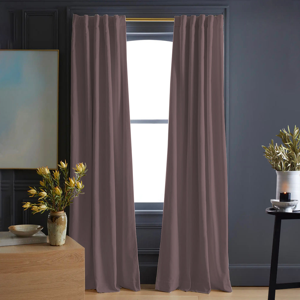Luna Velvet Minimalist Curtain Soft Top