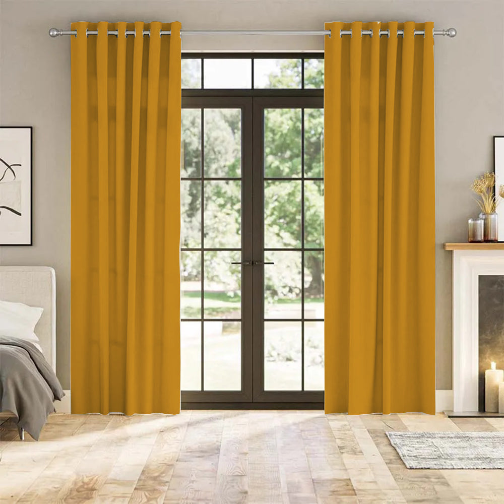 Luna Velvet Minimalist Curtain Grommet