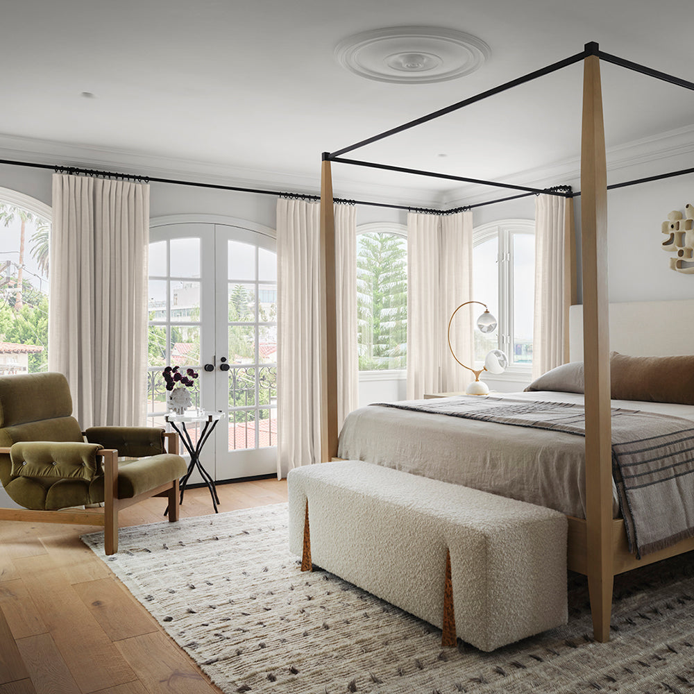 Luna Velvet Minimalist Curtain Pleated