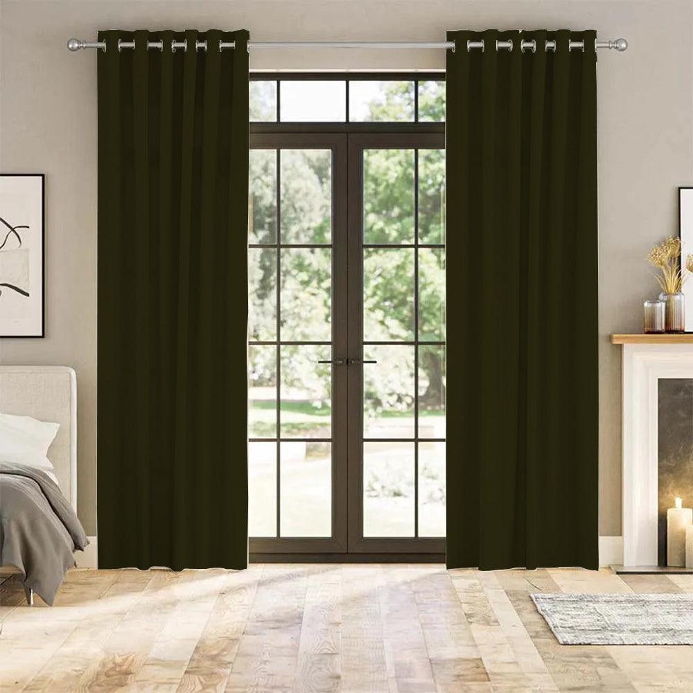 Luna Velvet Minimalist Curtain Grommet