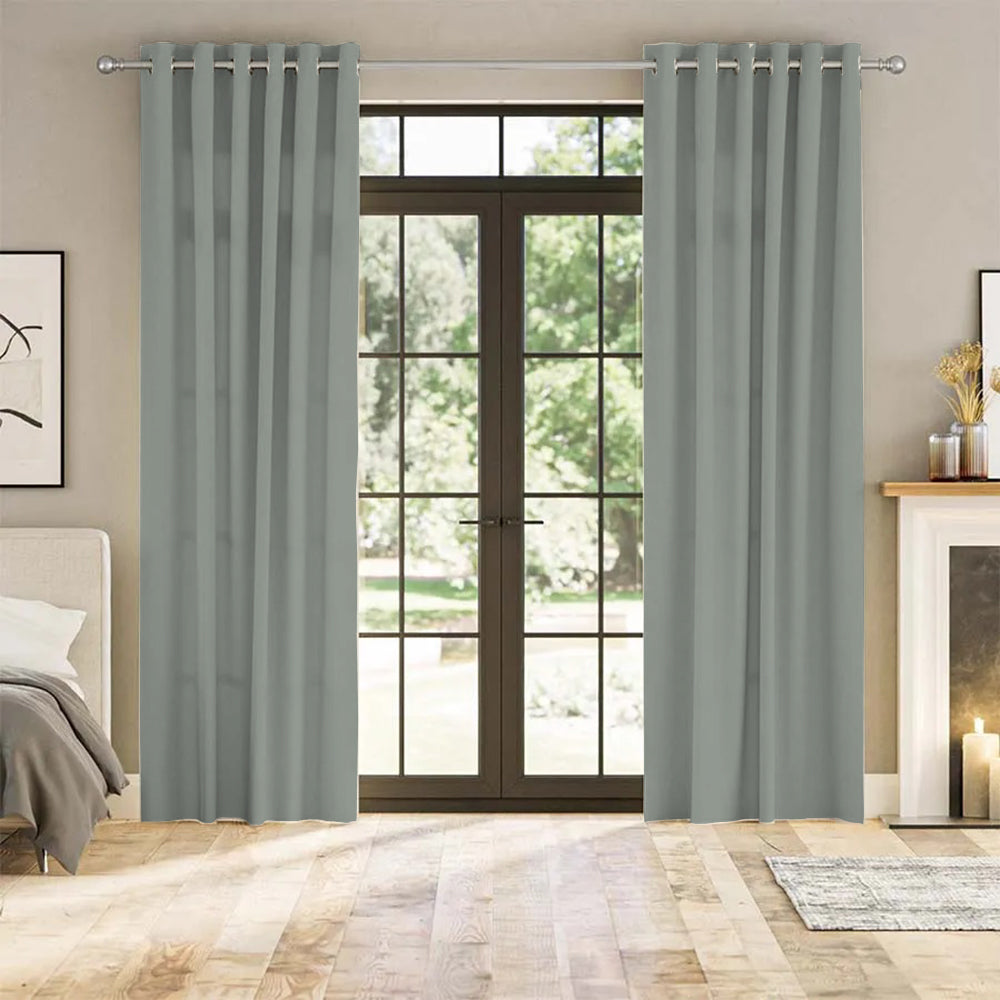 Luna Velvet Minimalist Curtain Grommet