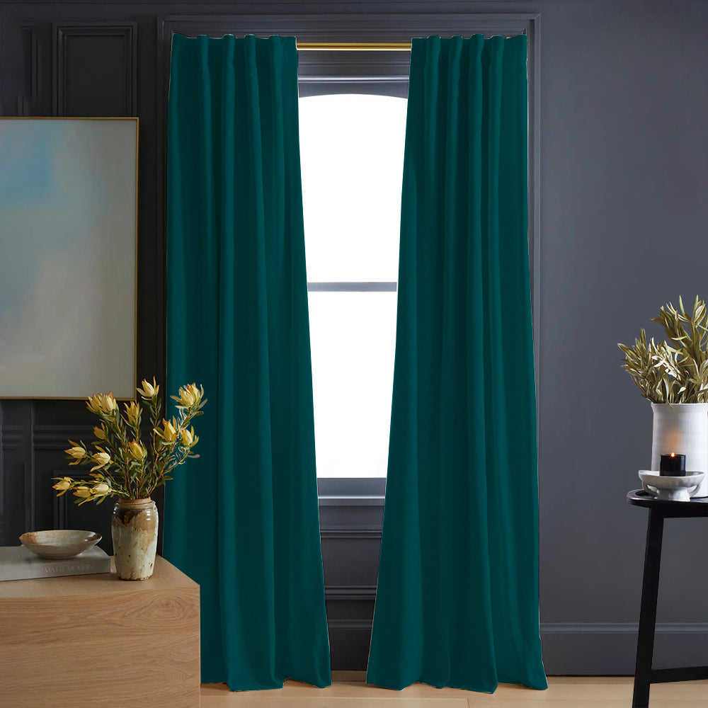 Luna Velvet Minimalist Curtain Soft Top