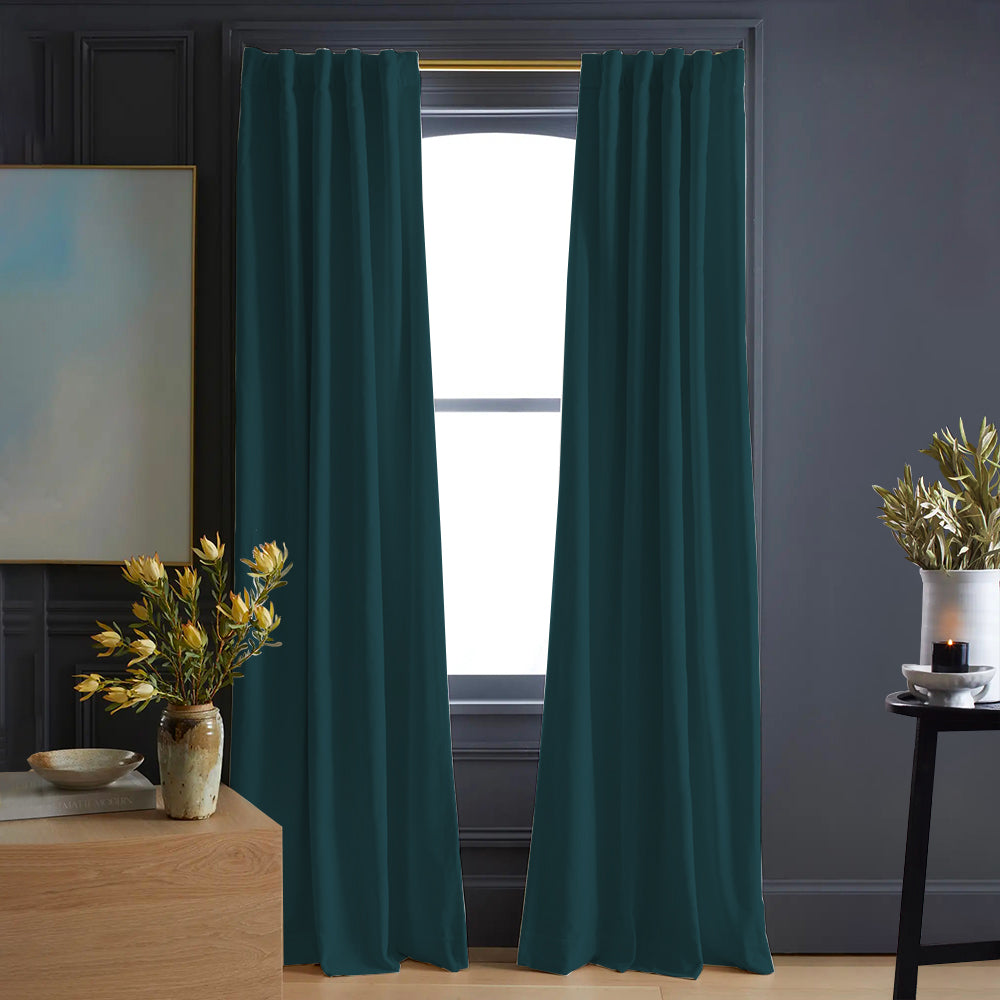 Luna Velvet Minimalist Curtain Soft Top