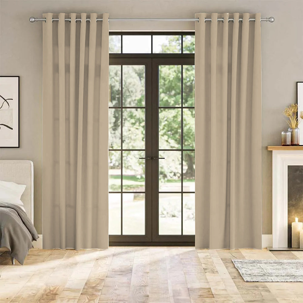 Luna Velvet Minimalist Curtain Grommet
