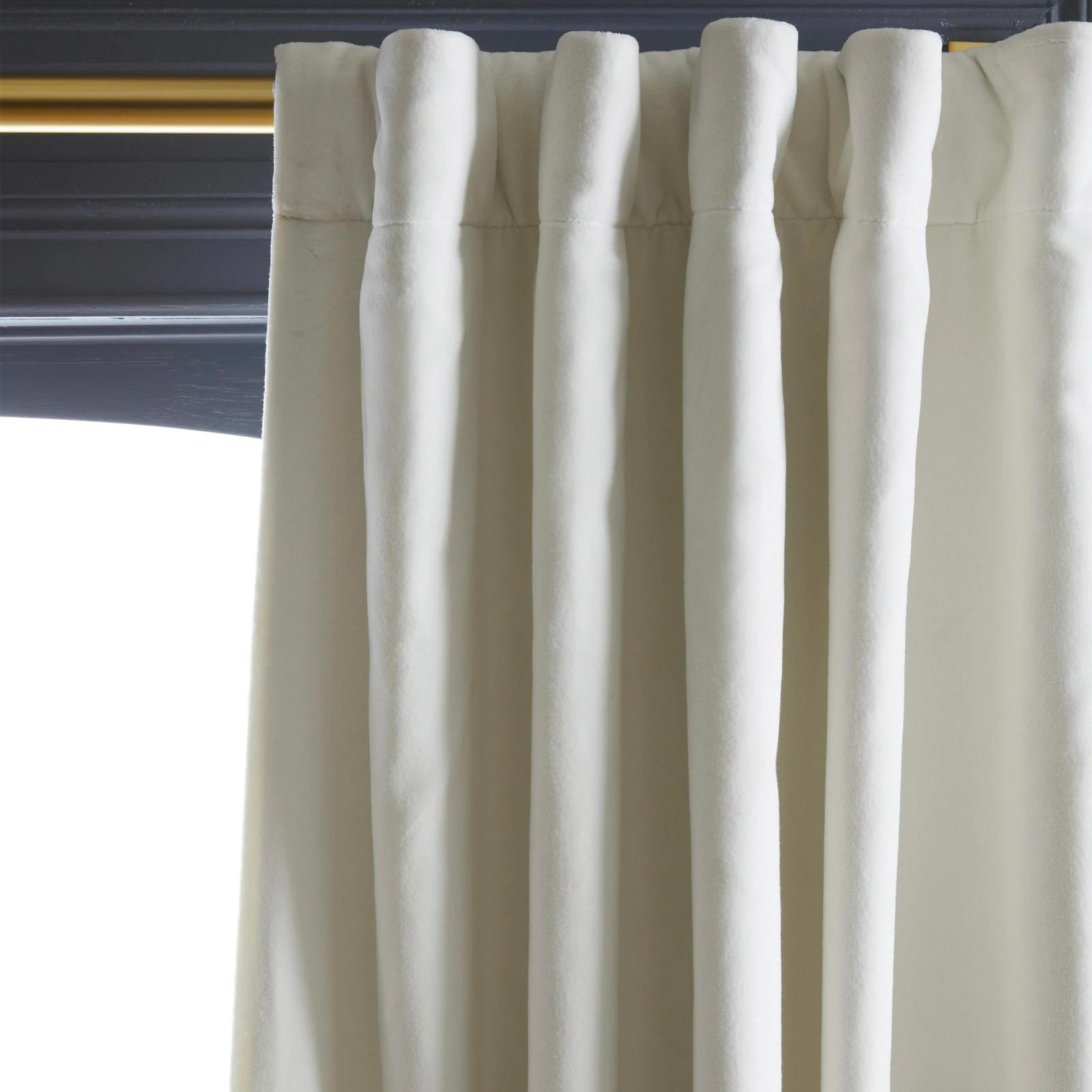 Luna Velvet Minimalist Curtain Soft Top
